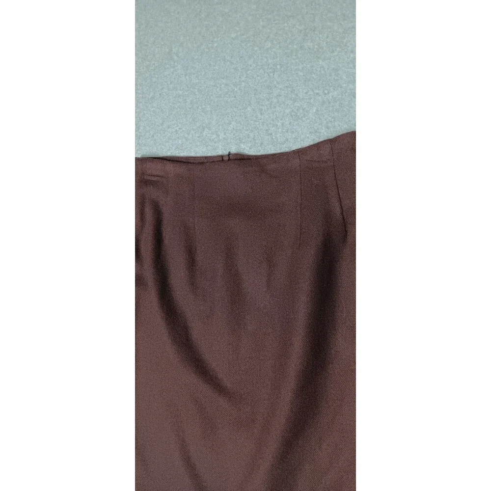 VTG JG Hook 100% Wool Pencil Skirt 8P Chocolate Brown Old Money Preppy Academia